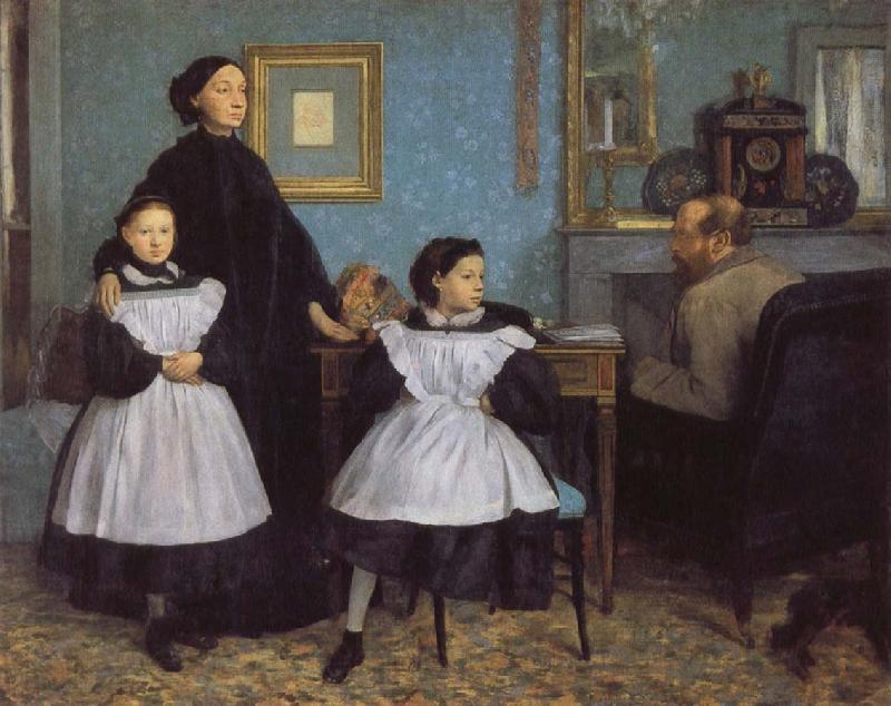 Edgar Degas The Belleli Family Norge oil painting art